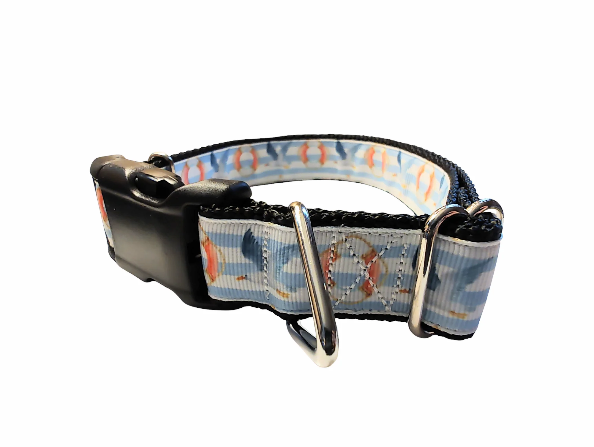 Seagulls and Liferings Nylon Dog Collar - Image 4