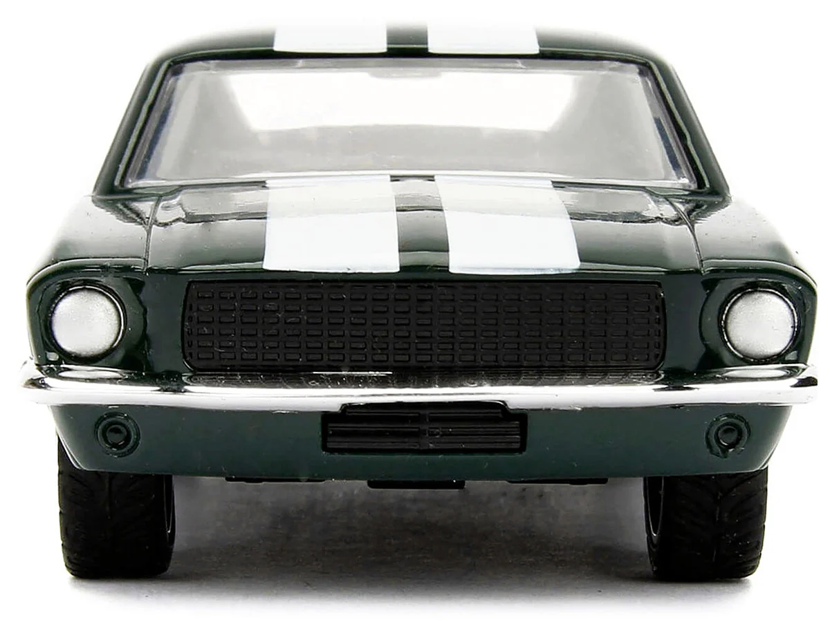Sean's Ford Mustang Dark Green with White Stripes "Fast & Furious" Movie 1/32 Diecast Model Car by Jada - Image 5