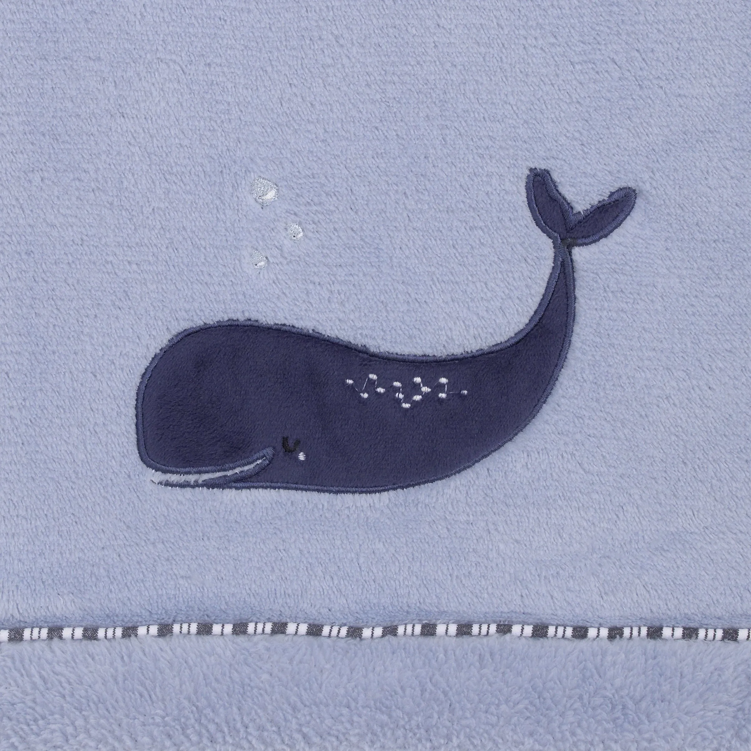 Seas The Day Blue Whale Super Soft Baby Blanket - Image 3