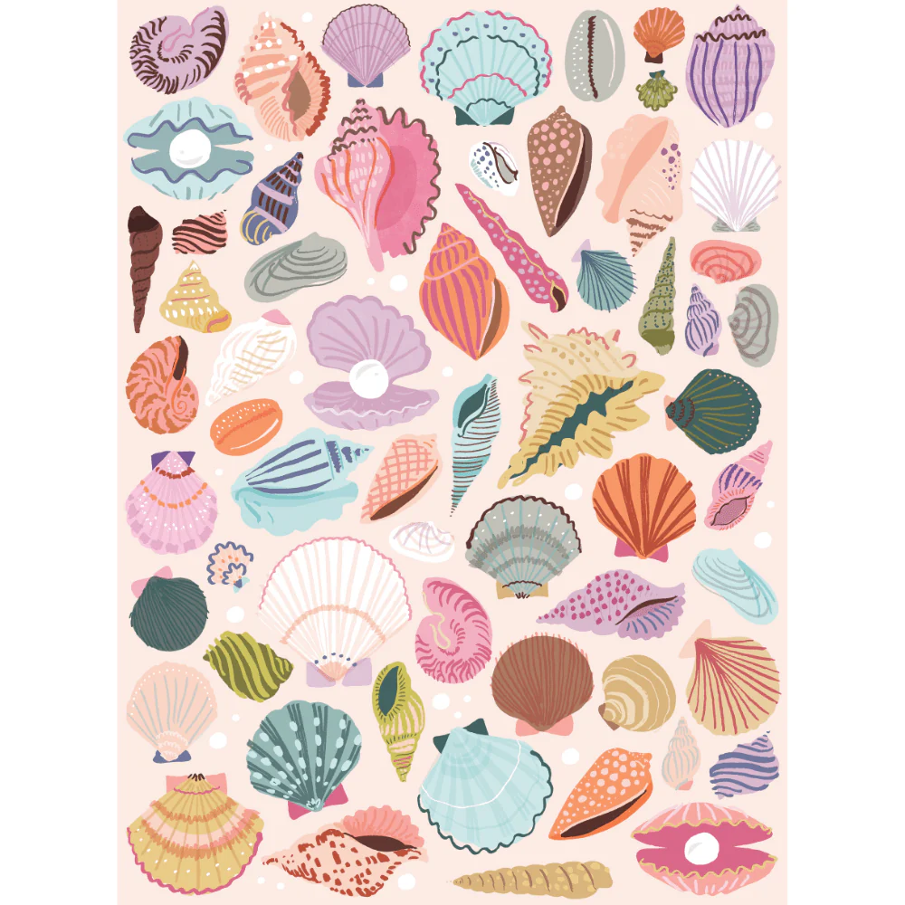 Seashells by the Seashore 1000 Piece Puzzle by Puzzlefolk - Image 2