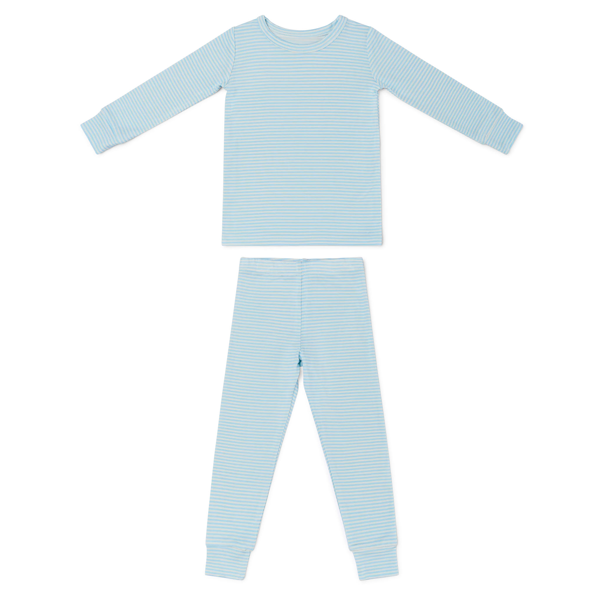 Seaside Stripe Bamboo Toddler Pajama Set - Image 2