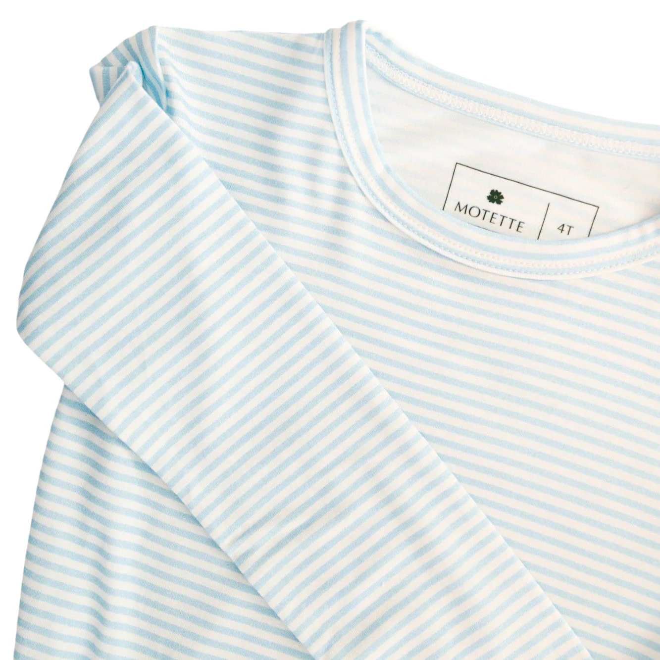 Seaside Stripe Bamboo Toddler Pajama Set - Image 6
