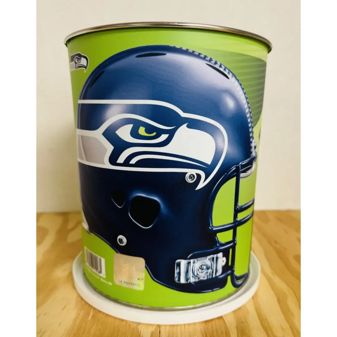 Seattle Seahawks Gift Tin Basket - Savory or Sweet Gourmet Snacks - Officially Licensed NFL - Image 2