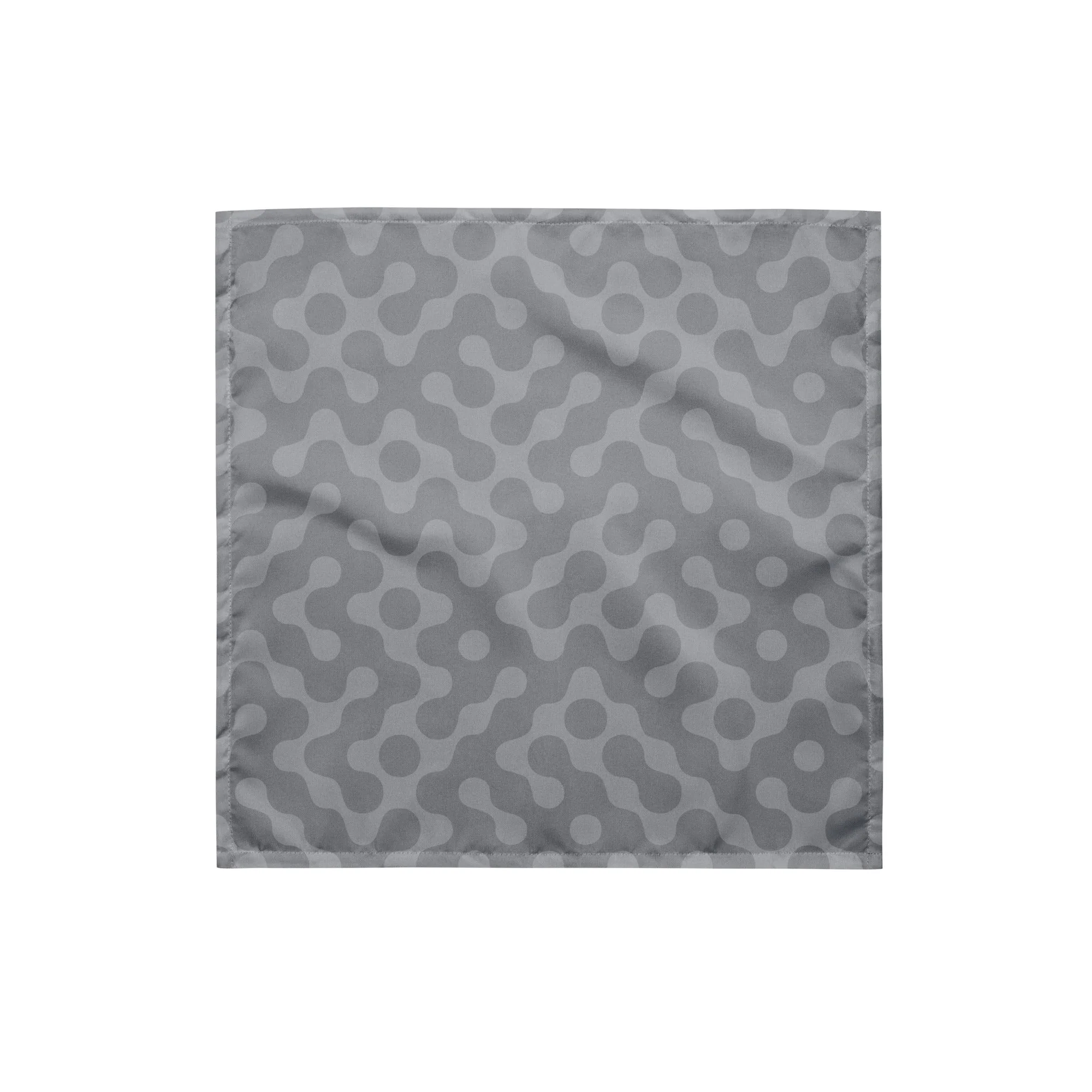 Sebastian & Clementine Gray Pattern Pet Cotton Bandana - Image 3