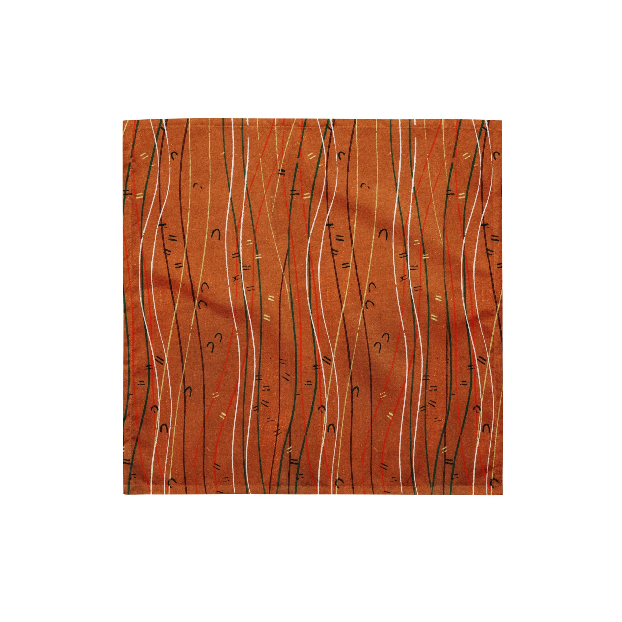 Sebastian & Clementine Orange Shima-Shima Bandana For Dogs and Cats - Image 3