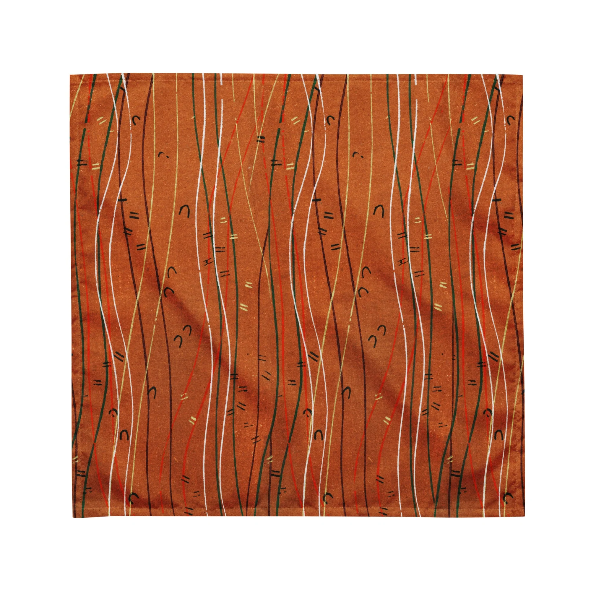 Sebastian & Clementine Orange Shima-Shima Bandana For Dogs and Cats - Image 4