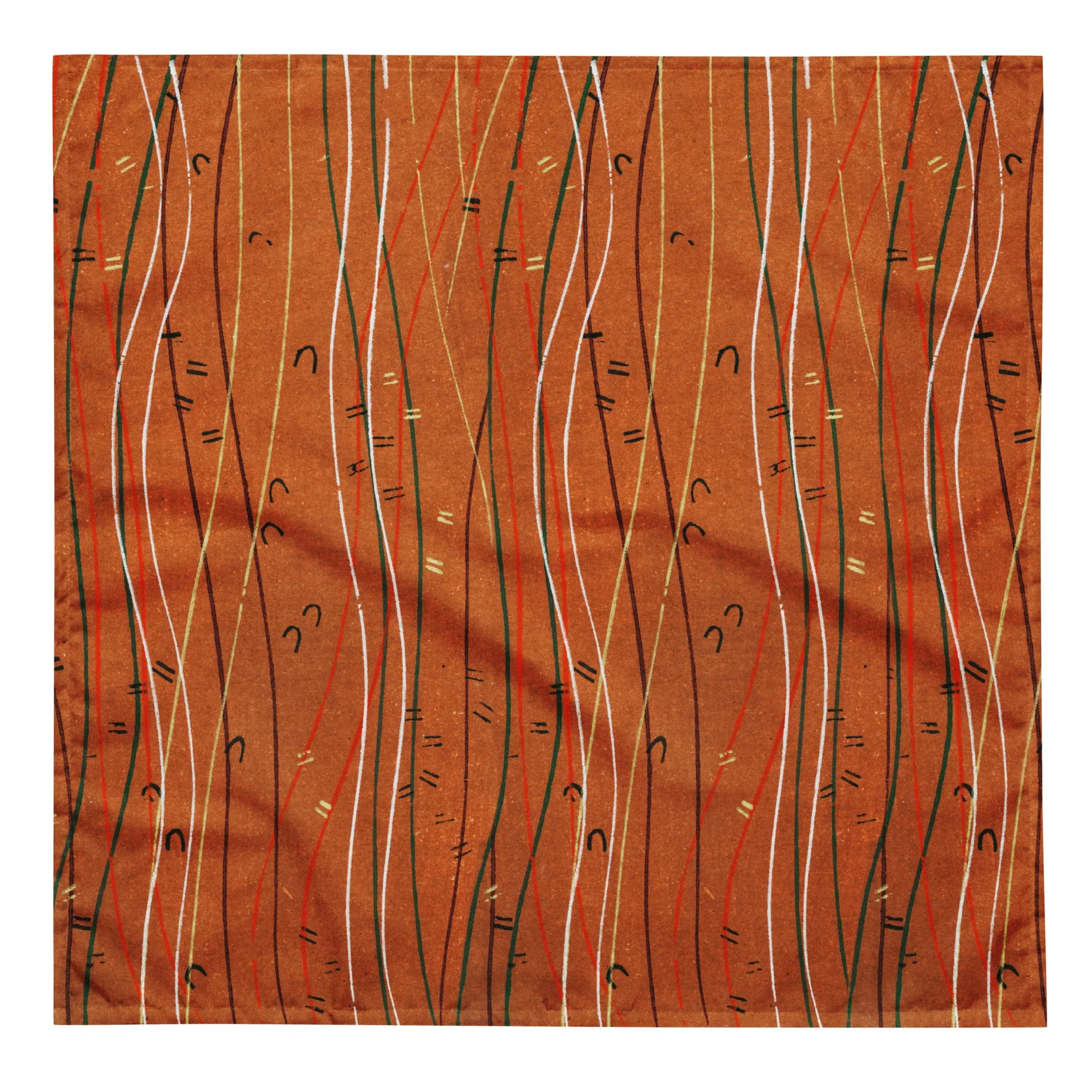 Sebastian & Clementine Orange Shima-Shima Bandana For Dogs and Cats - Image 5