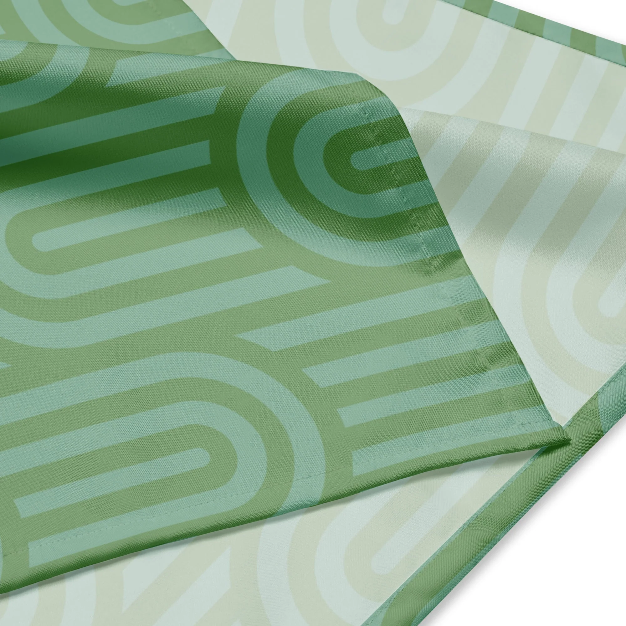 Sebastian & Clementine Scalloped Green Bandana For Dogs and Cats - Image 3