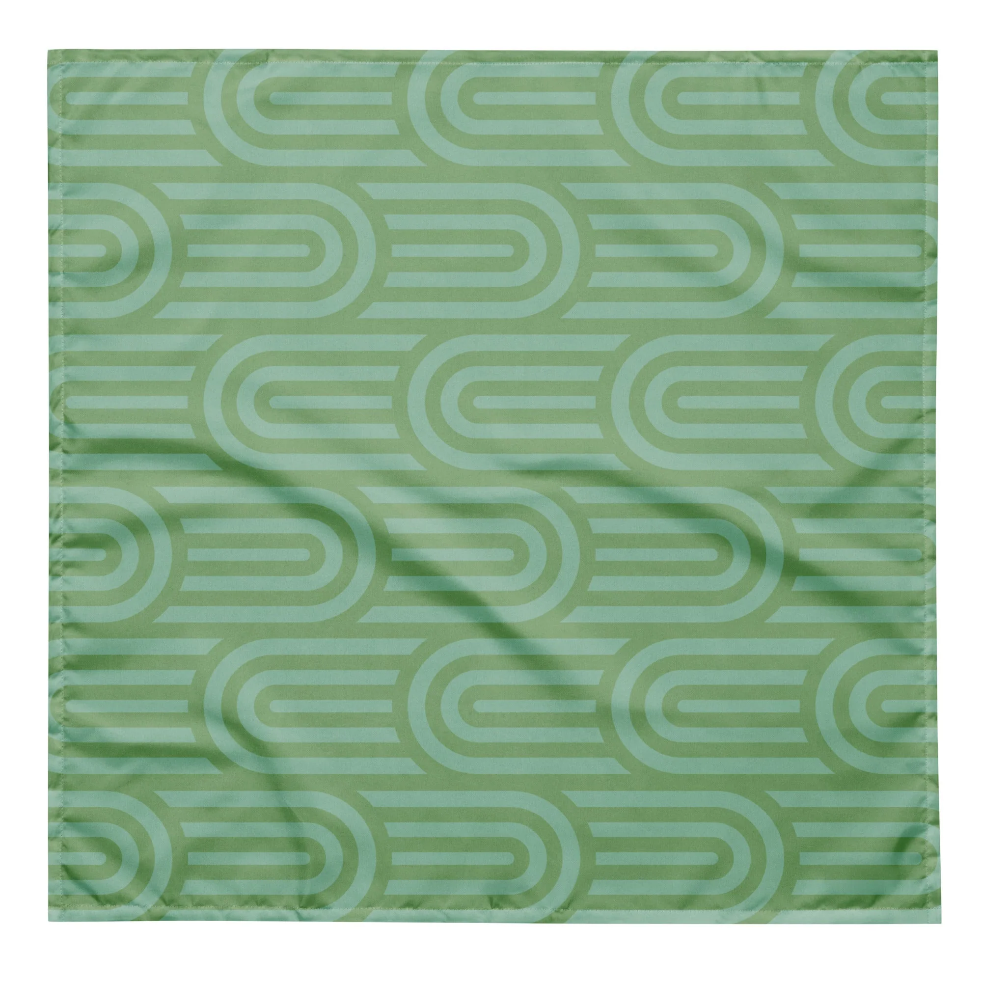 Sebastian & Clementine Scalloped Green Bandana For Dogs and Cats - Image 6