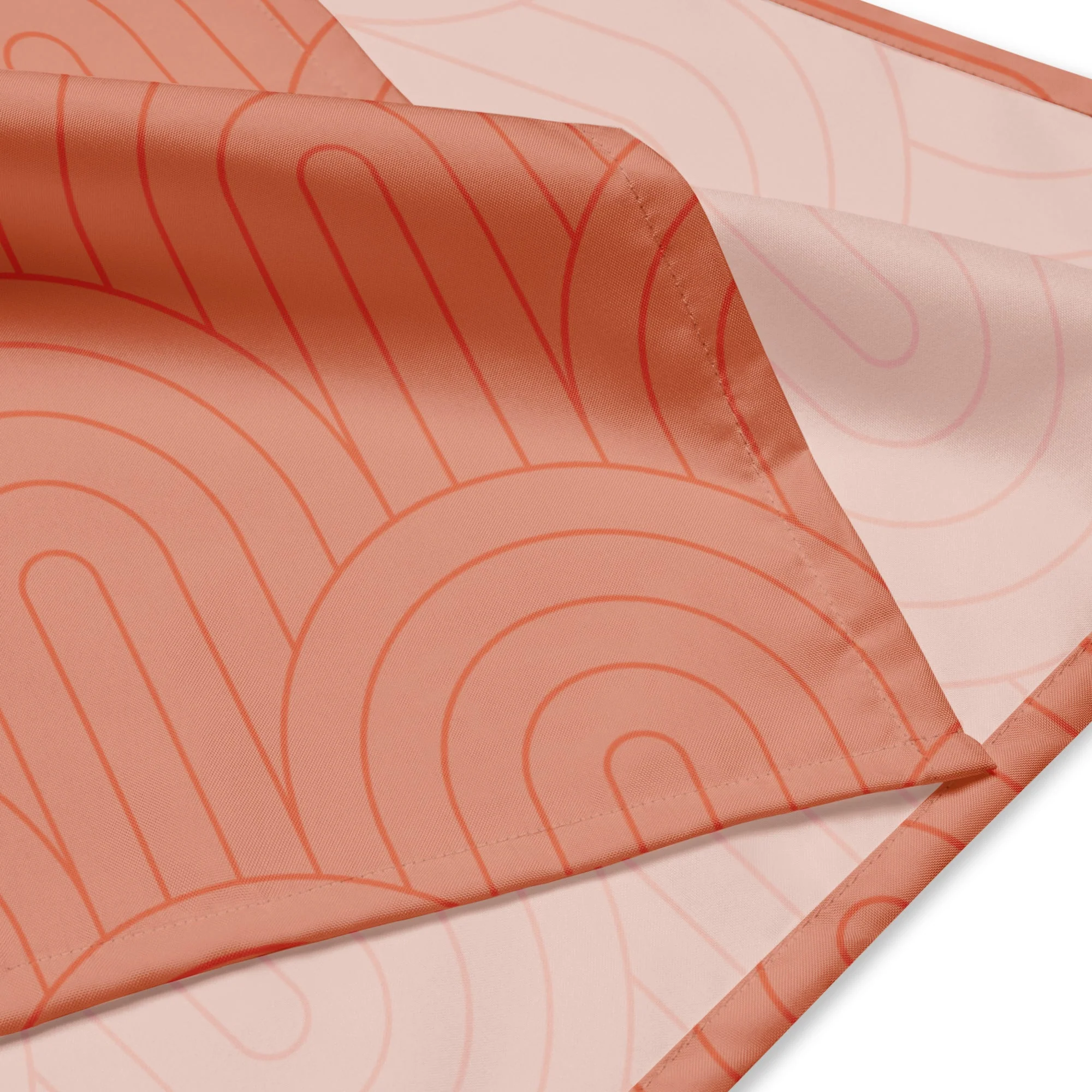 Sebastian & Clementine Scalloped Pink Bandana For Dogs and Cats - Image 3