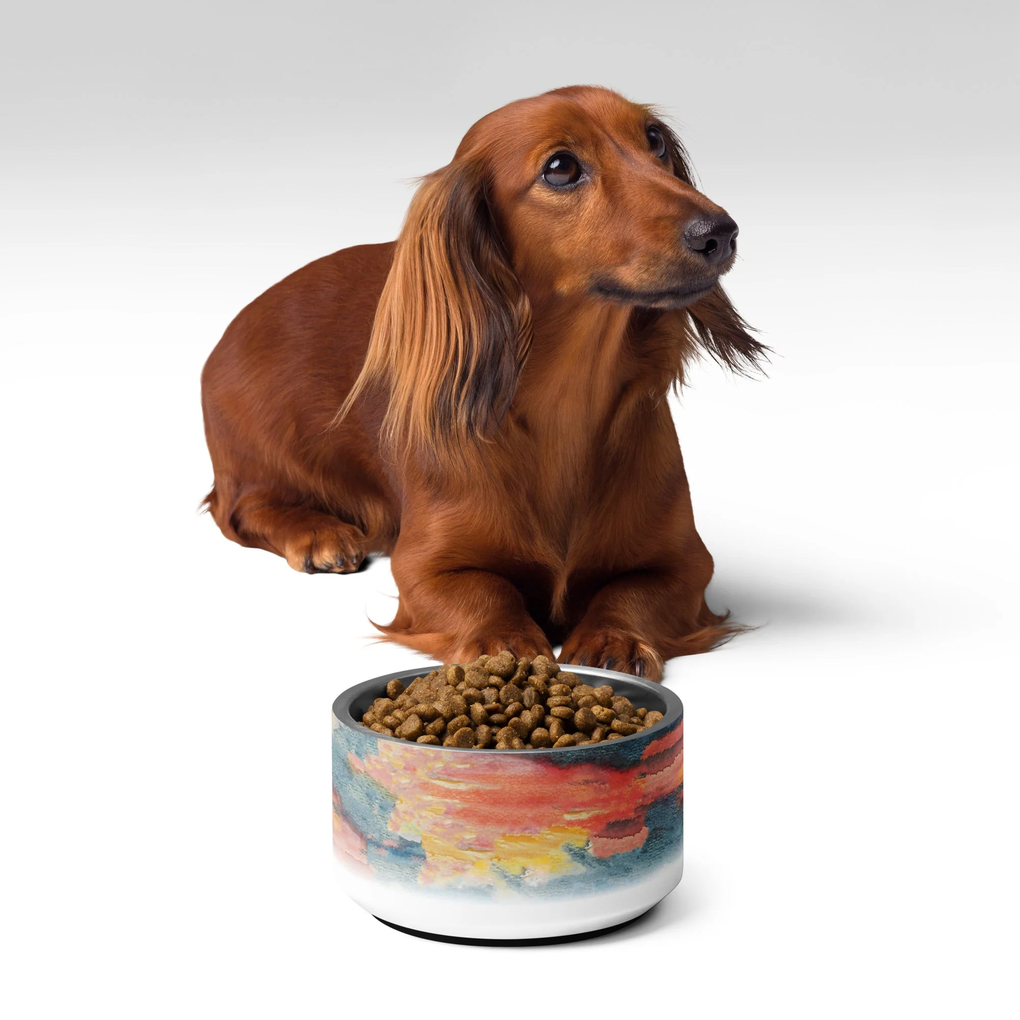 Sebastian & Clementine Sunset, Acapulco Vintage Collection Pet Bowl - Image 2