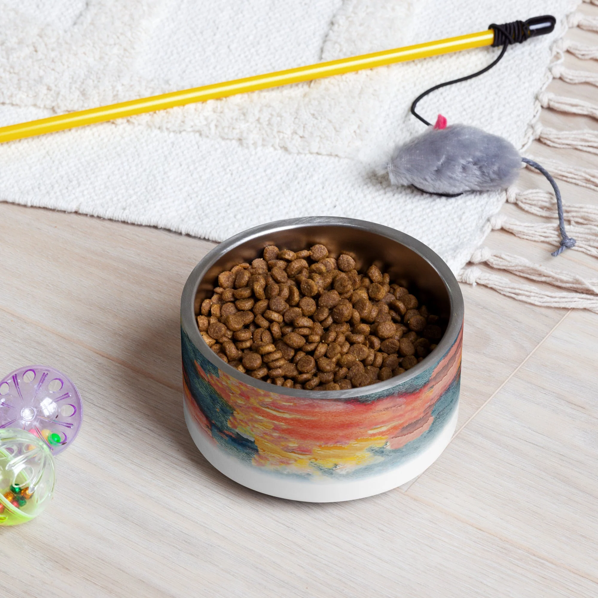 Sebastian & Clementine Sunset, Acapulco Vintage Collection Pet Bowl - Image 3