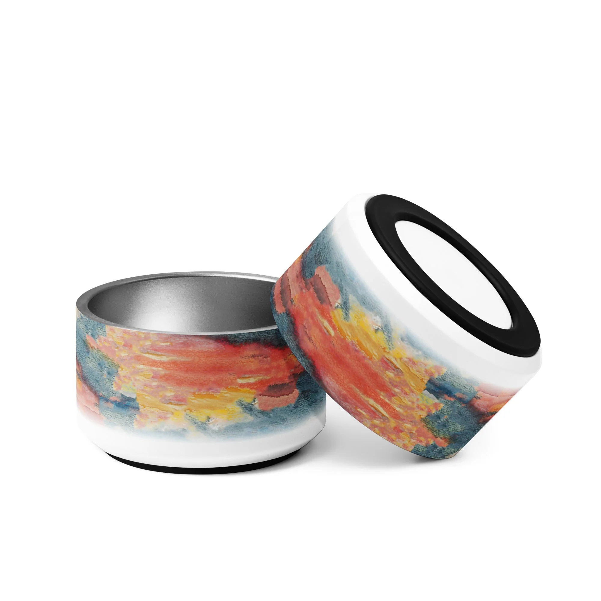 Sebastian & Clementine Sunset, Acapulco Vintage Collection Pet Bowl - Image 8