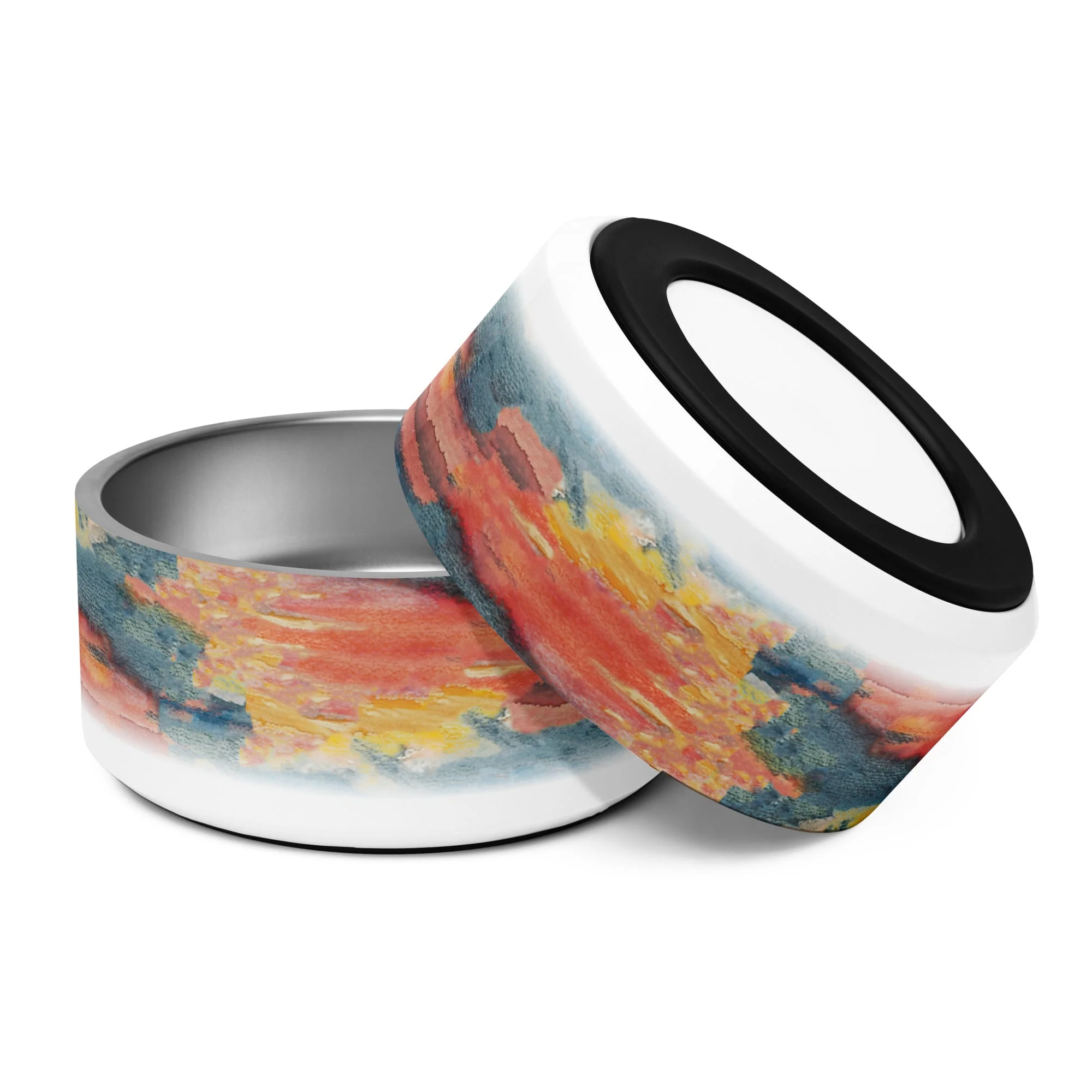 Sebastian & Clementine Sunset, Acapulco Vintage Collection Pet Bowl - Image 9