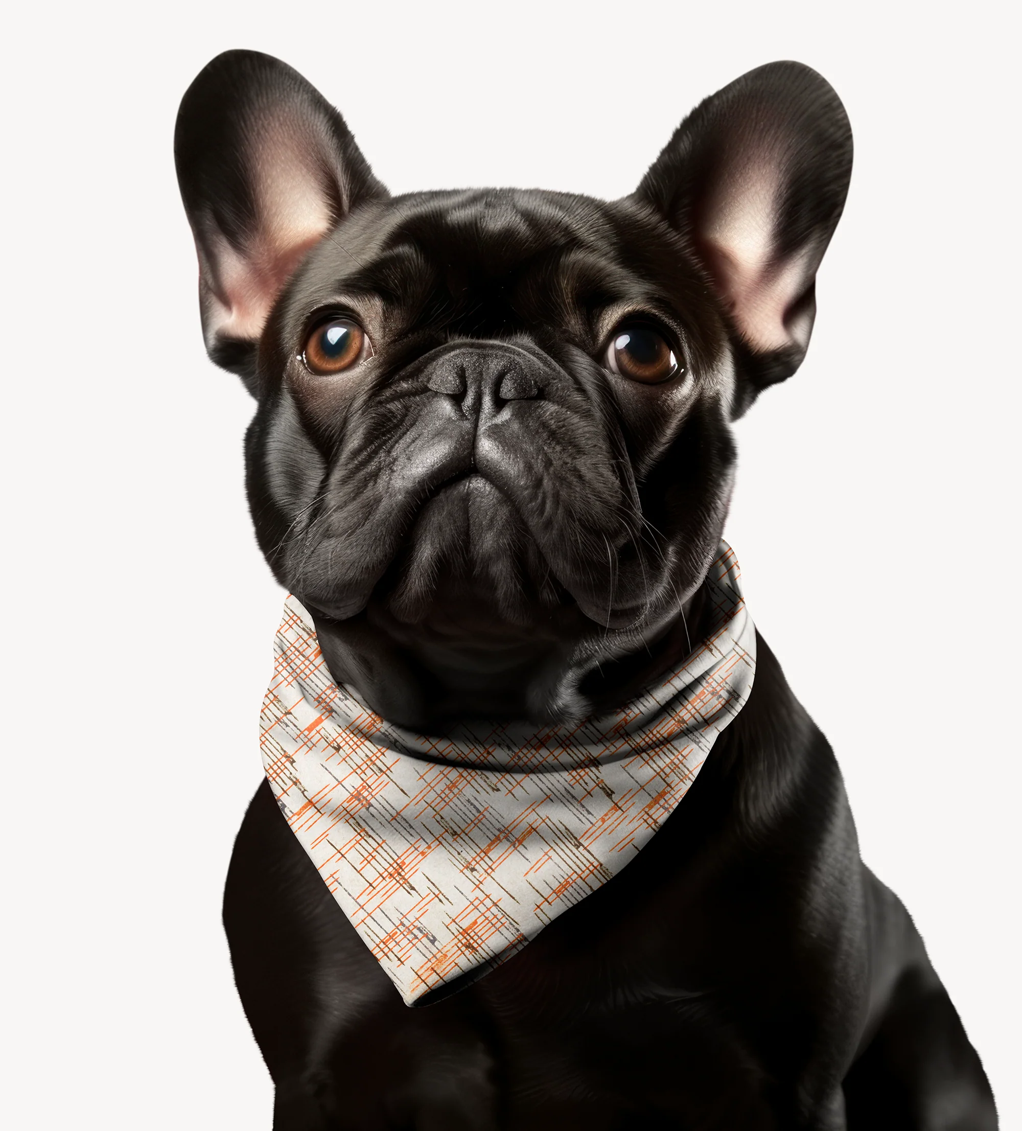 Sebastian & Clementine Vintage Collection Lines Bandana Collar for Dogs and Cats - Image 2