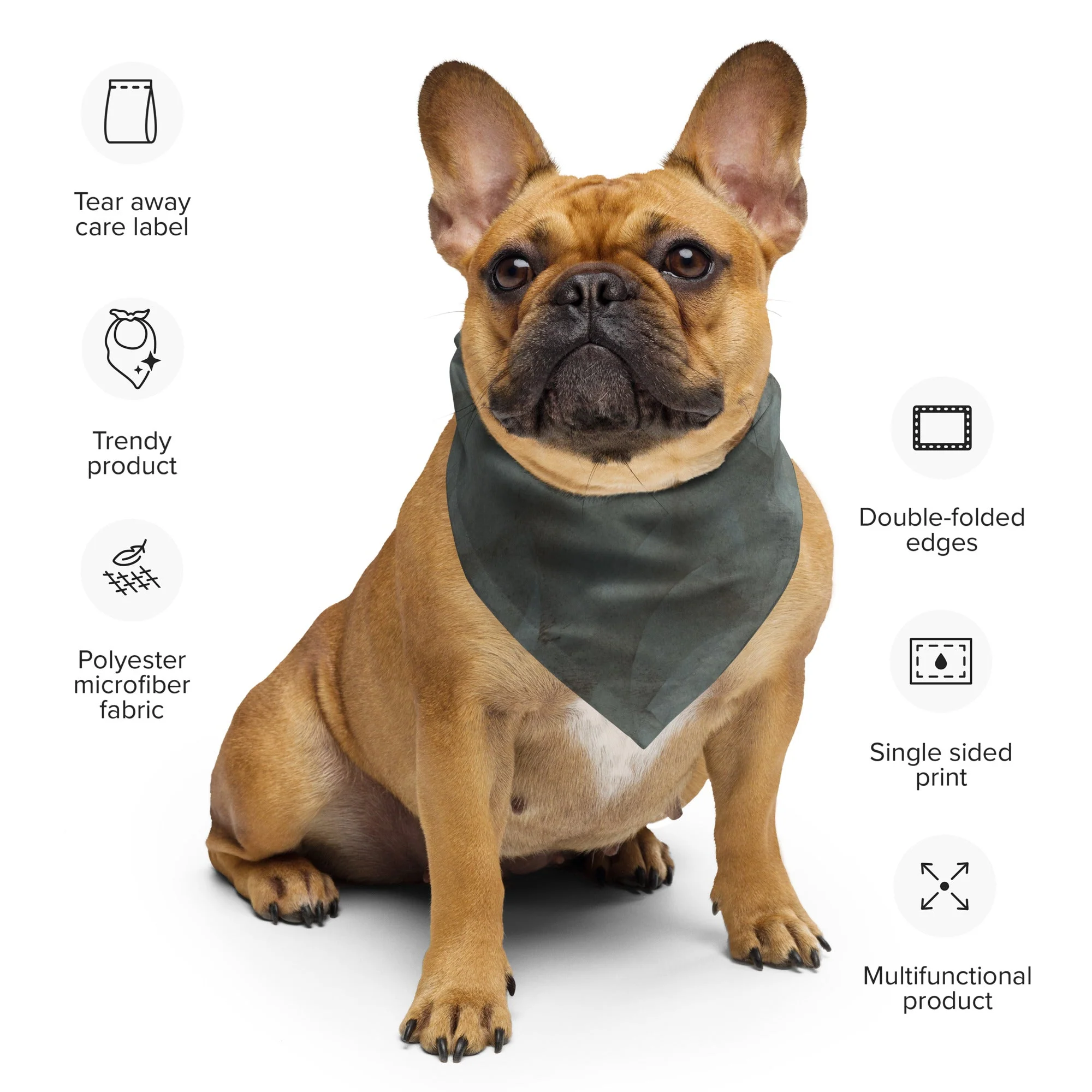 Sebastian & Clementine Vintage Print Collection Bandana For Dogs and Cats - Image 2