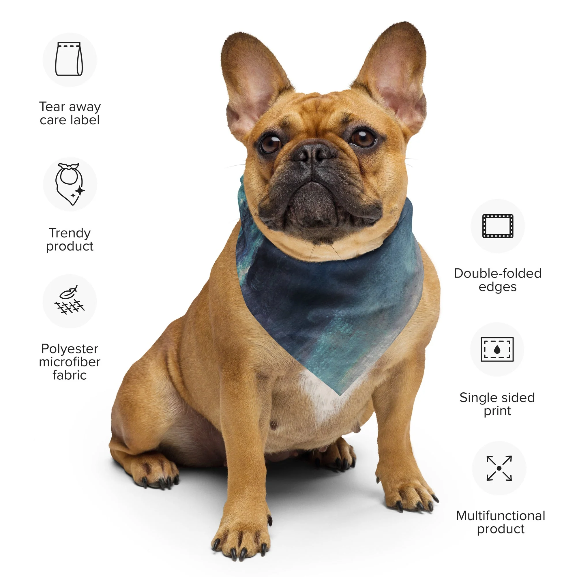Sebastian & Clementine Vintage Print Collection Bandana For Dogs and Cats - Image 2