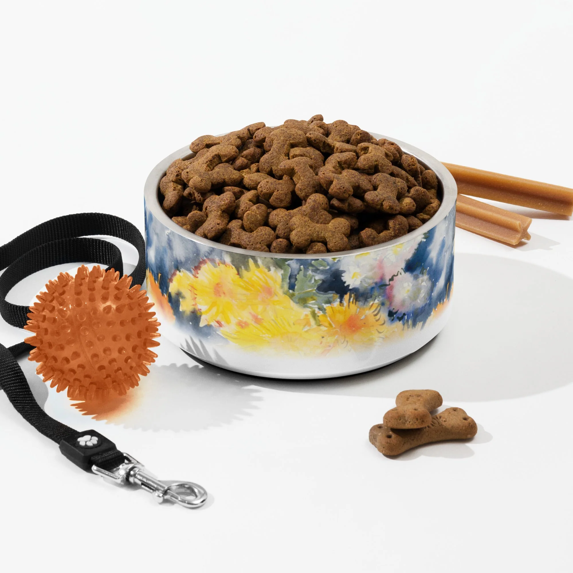 Sebastian & Clementine Yellow and Blue Vintage Collection Pet Bowl - Image 5