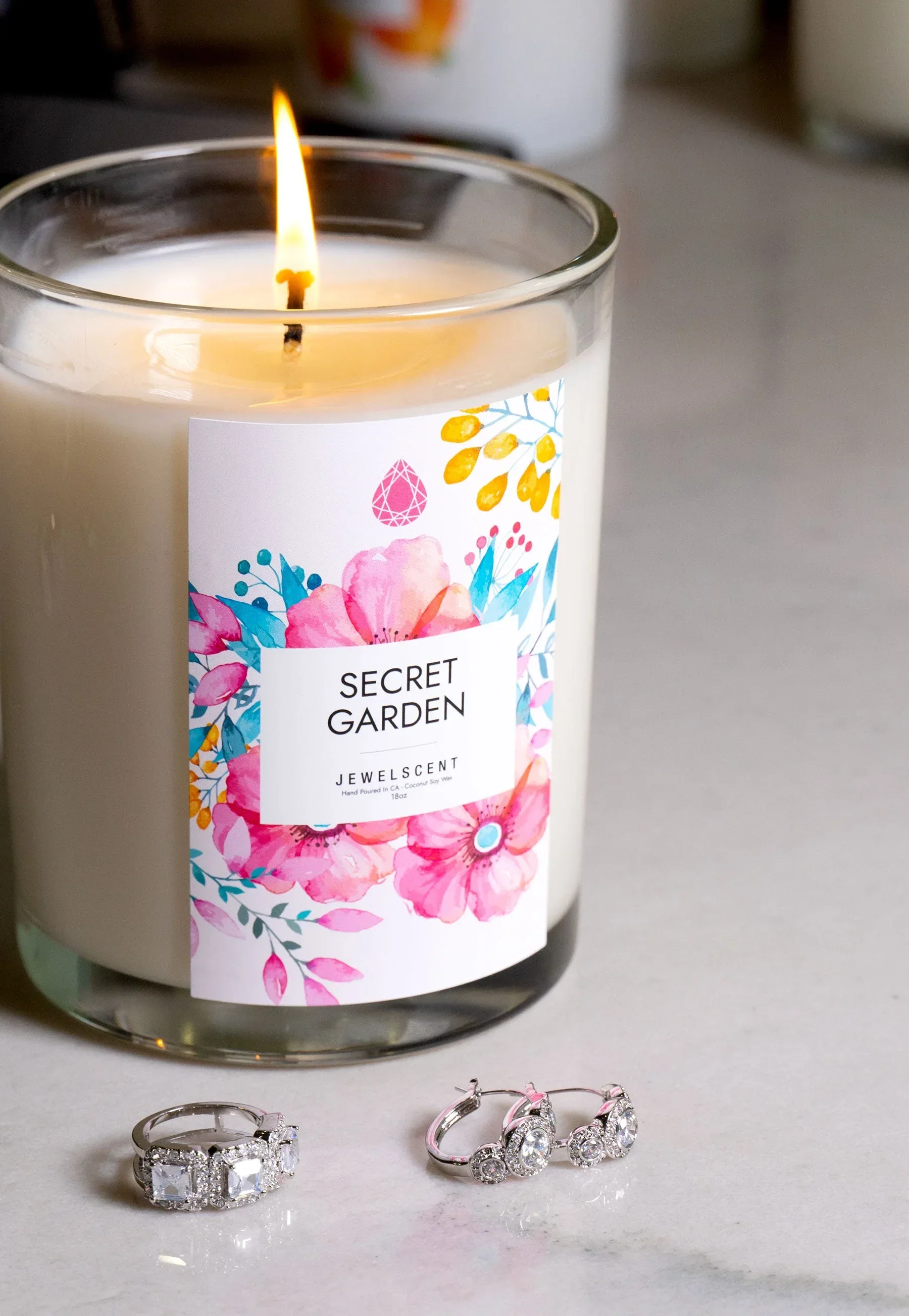 Secret Garden 18oz Home Jewelry Candle - Image 3
