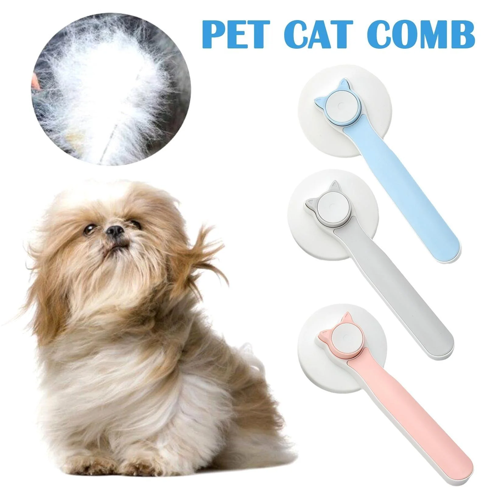 Self Cleaning Pet Grooming  Slicker Brush - Image 6
