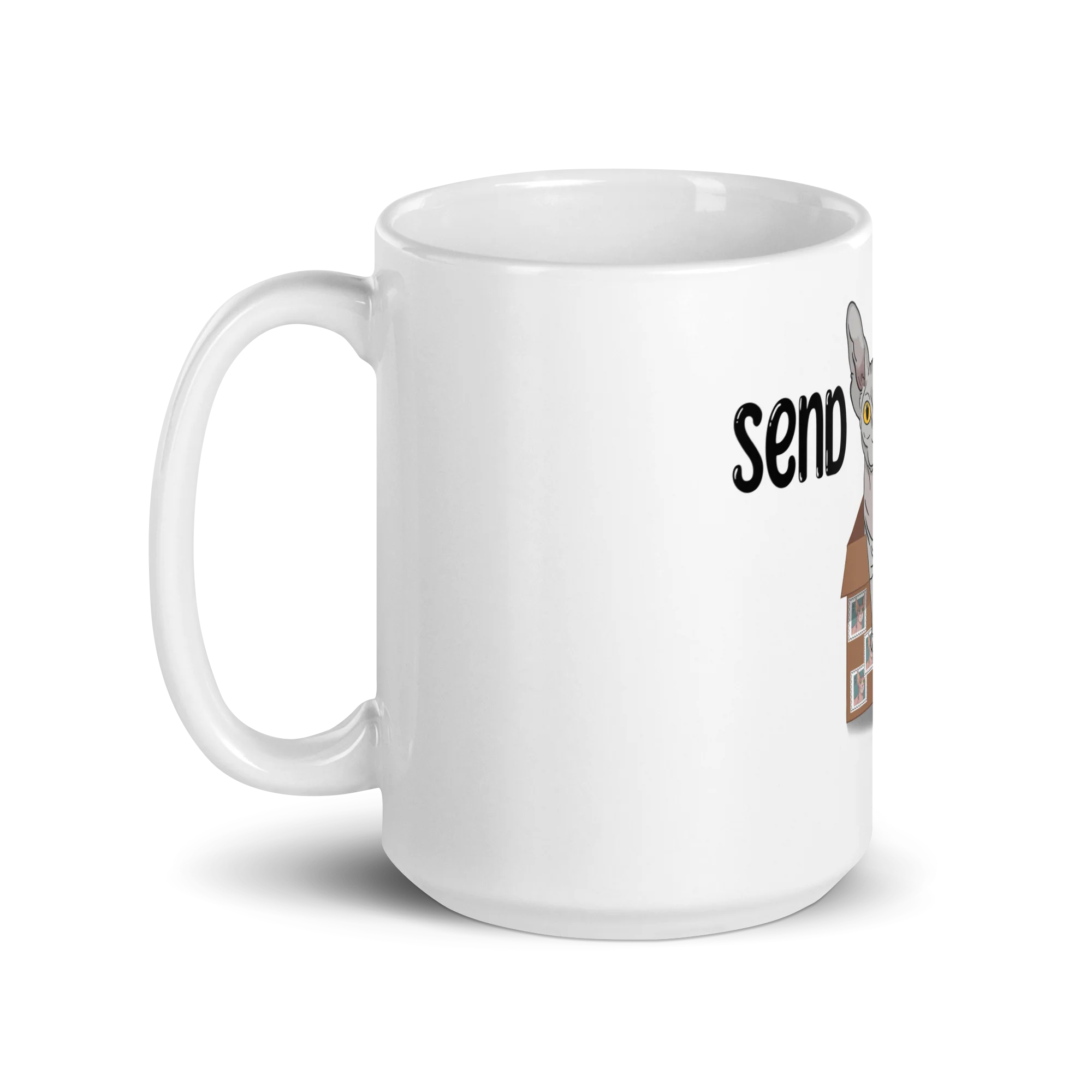 "SEND NUDES" SPHYNX COFFEE MUG - Image 7