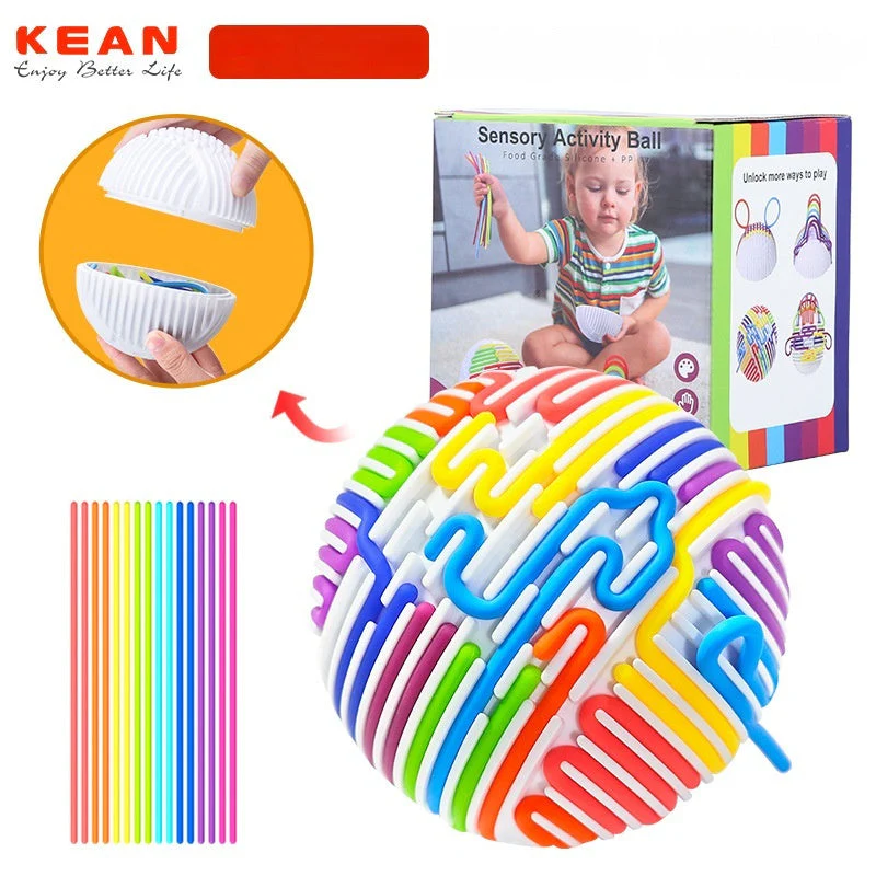 Sensory Activity Ball Puzzle Decompression Anxiety Training Silicone Toy - Image 2