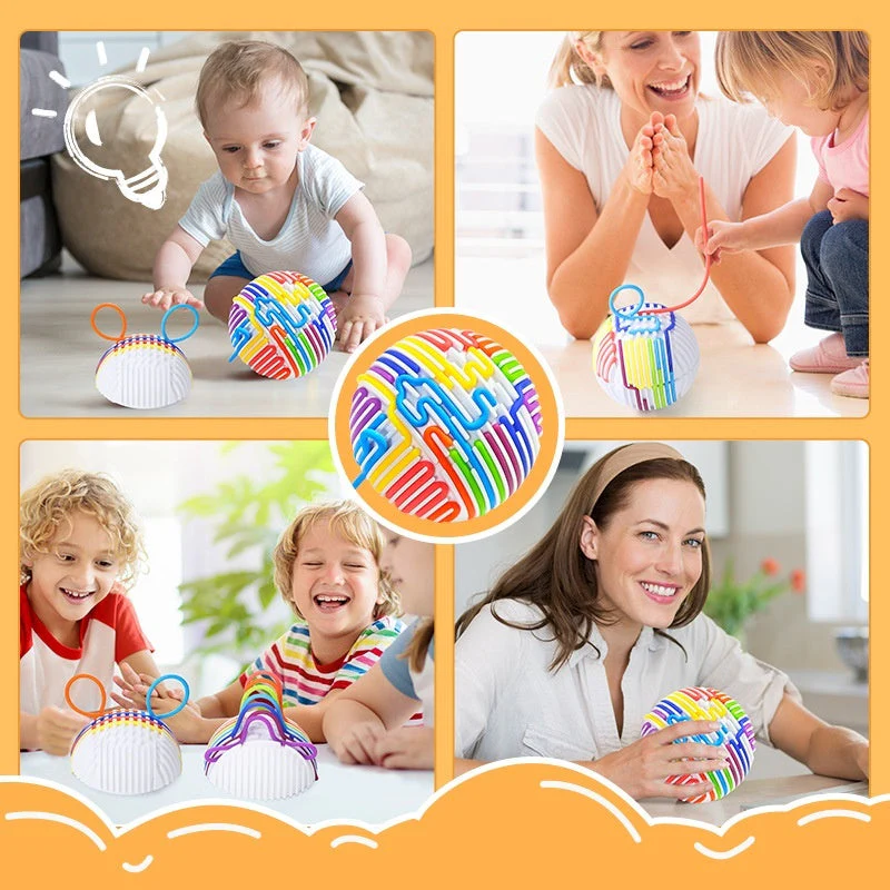Sensory Activity Ball Puzzle Decompression Anxiety Training Silicone Toy - Image 3