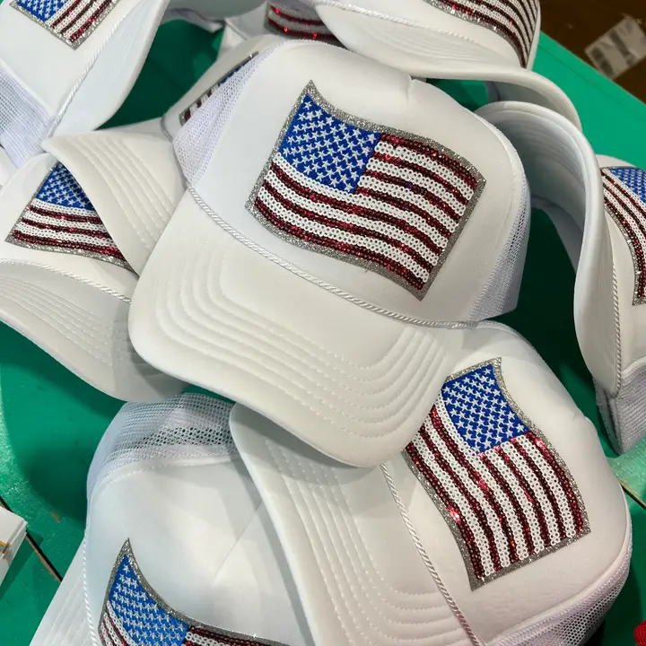 Sequin Flag Trucker - Image 2