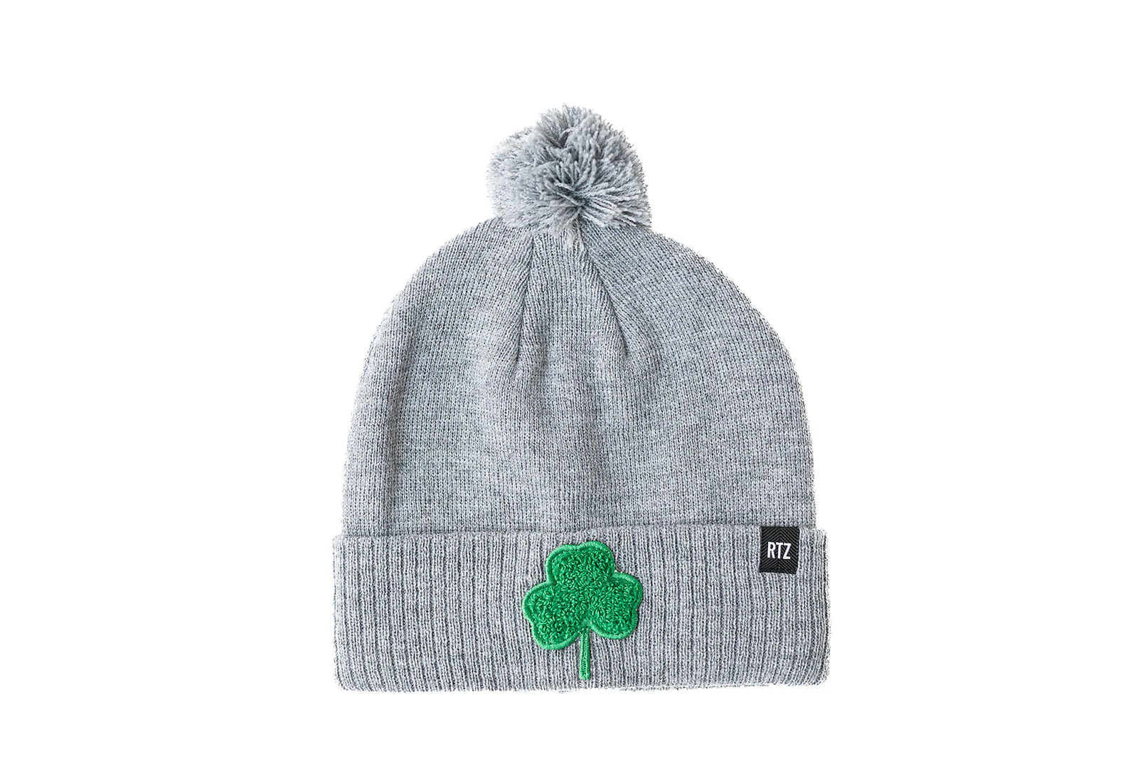 Shamrock Patch Pom Pom Hat - Image 3