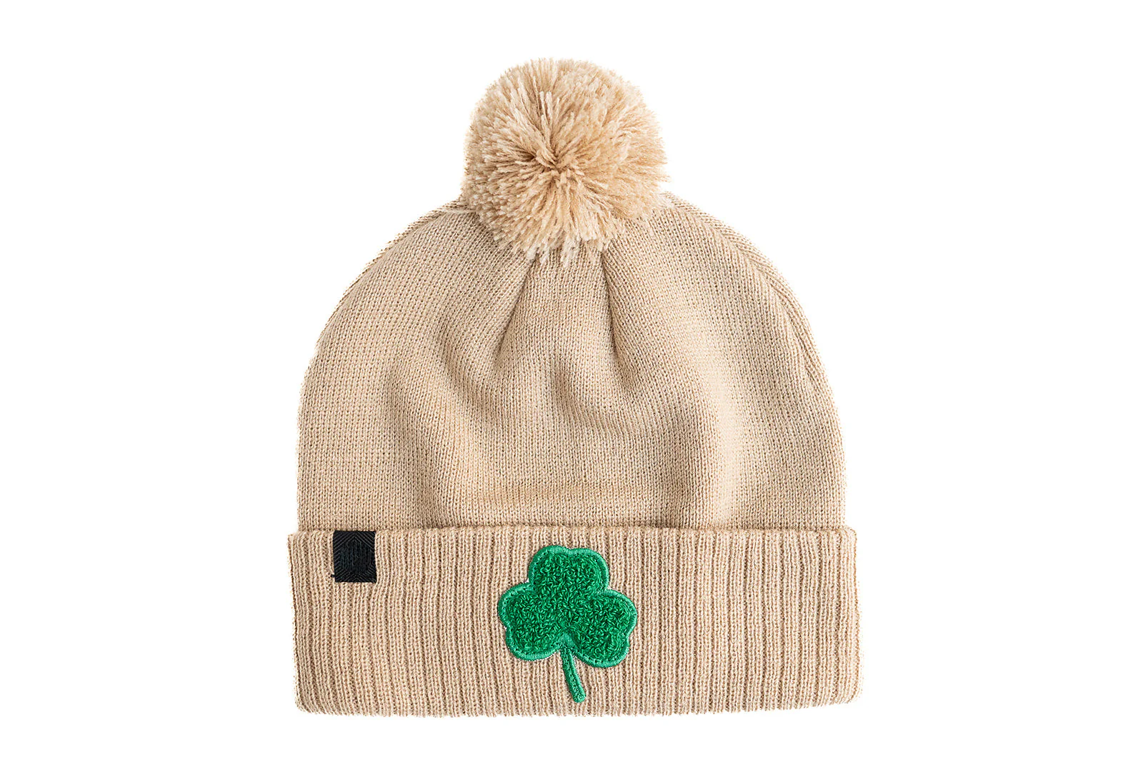 Shamrock Patch Pom Pom Hat - Image 4