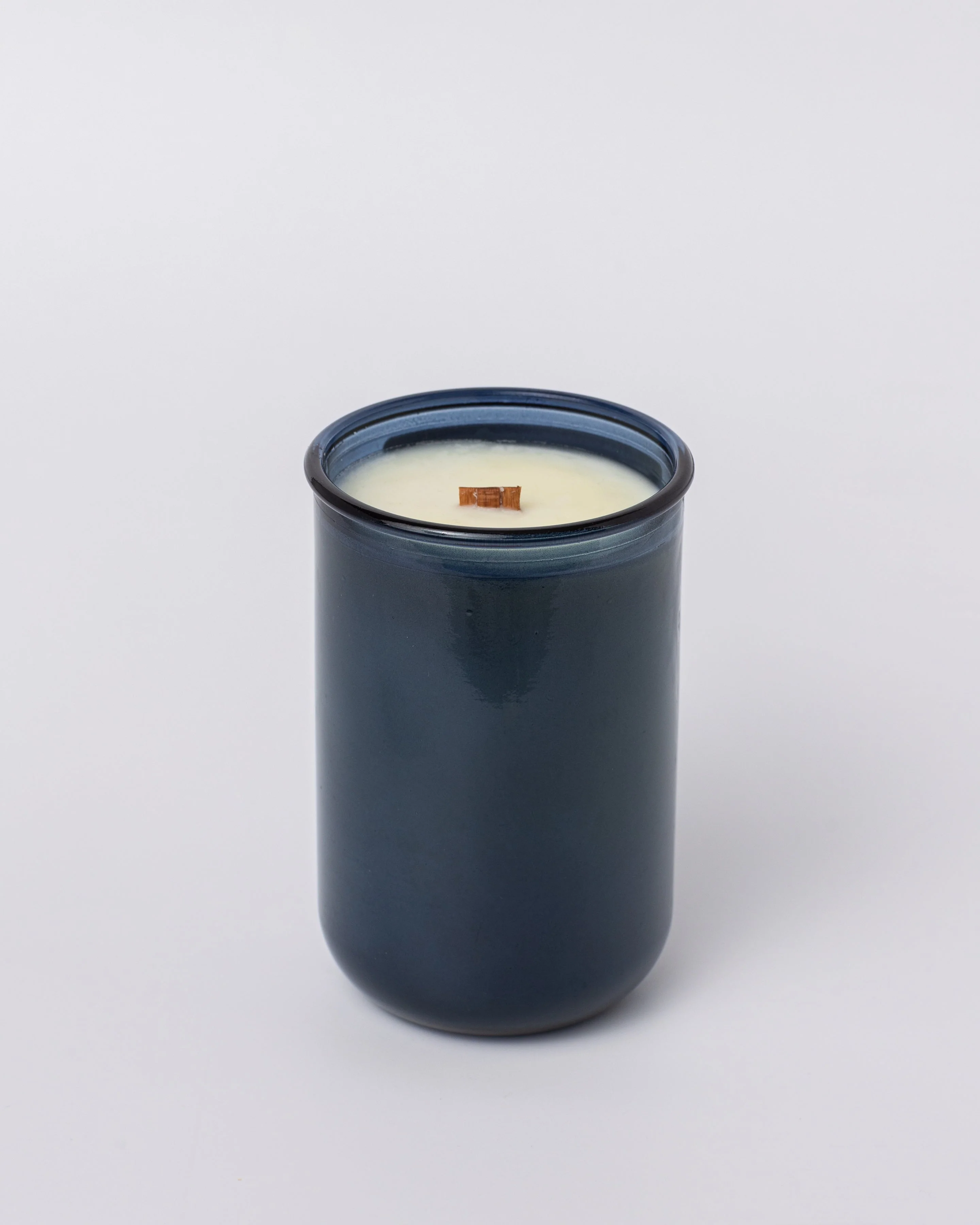 Shared Trauma Candles - Layoffs - 13 Oz Crackling Wood Wick - Worn Leather & Citron - Image 2