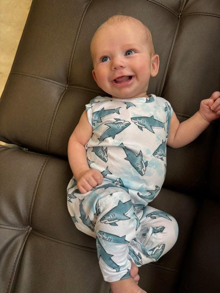 Sharks Zip Romper - Image 2