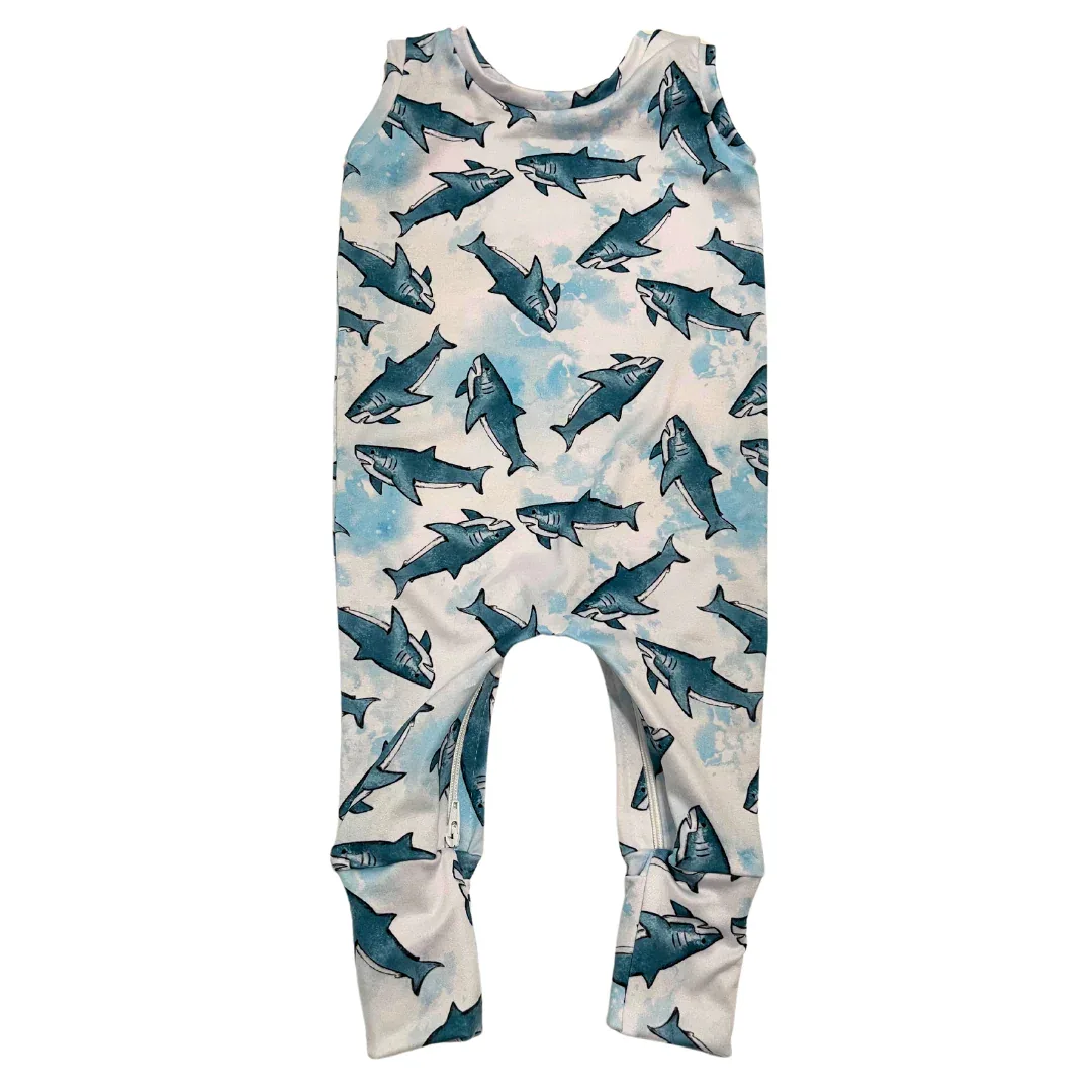 Sharks Zip Romper - Image 5