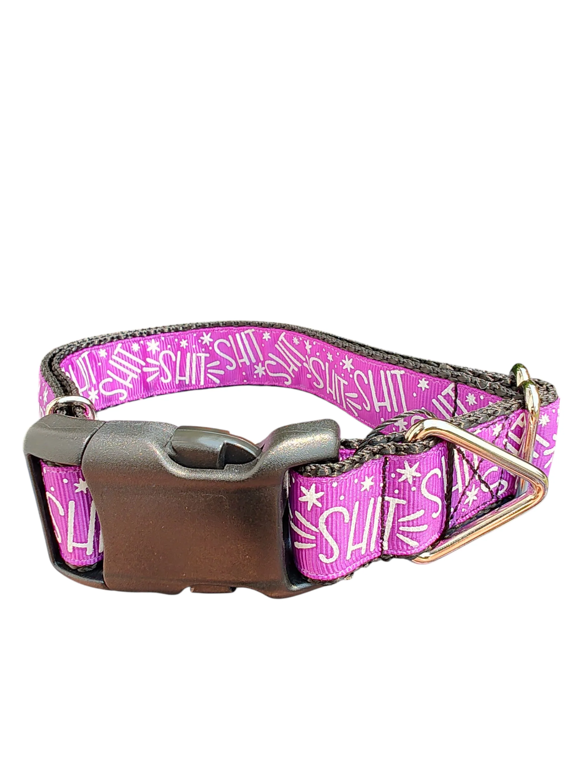 Shit Purple Nylon Dog Collar - Image 2