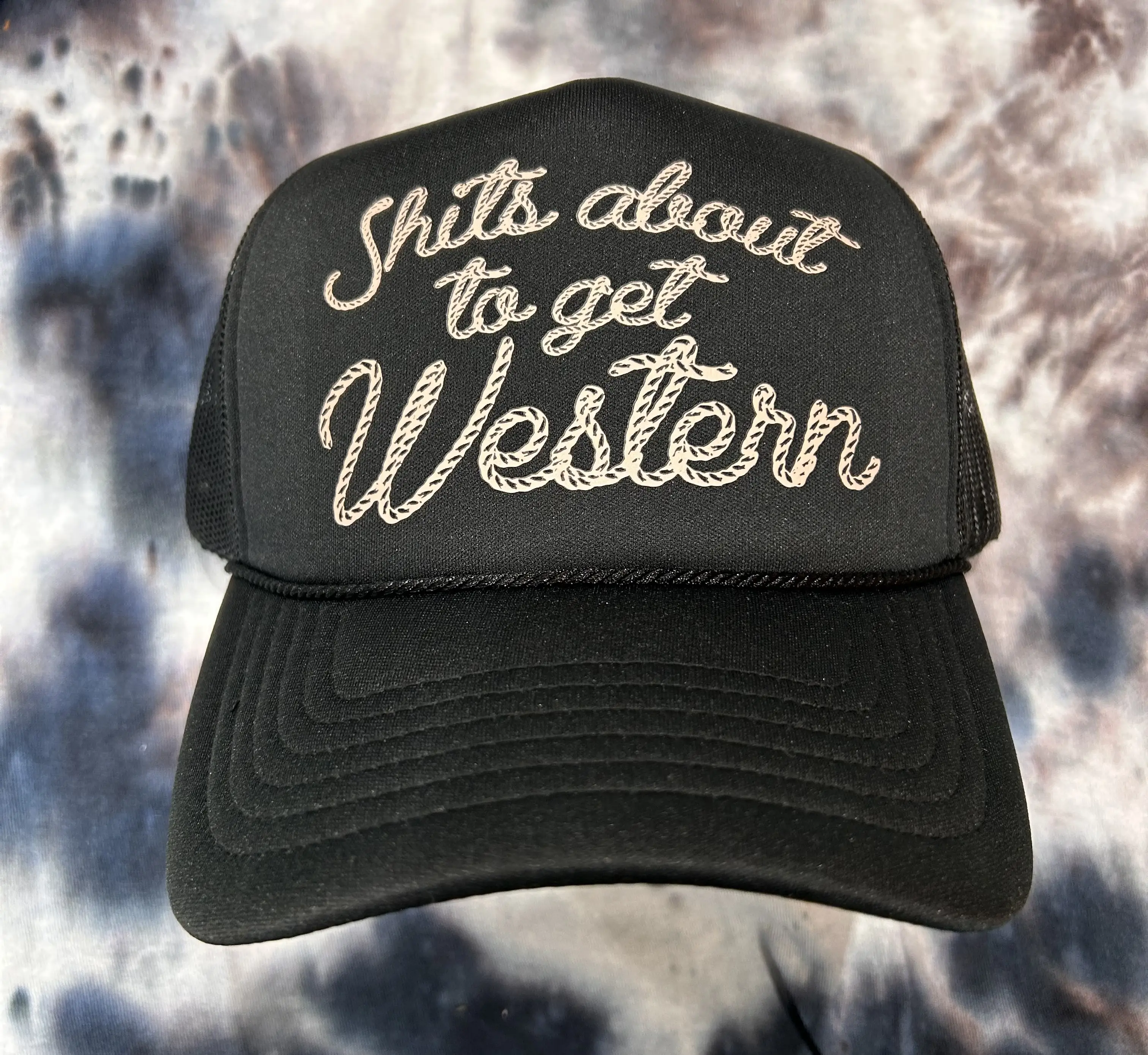 Shits About To Get Western Trucker Hat - Image 5