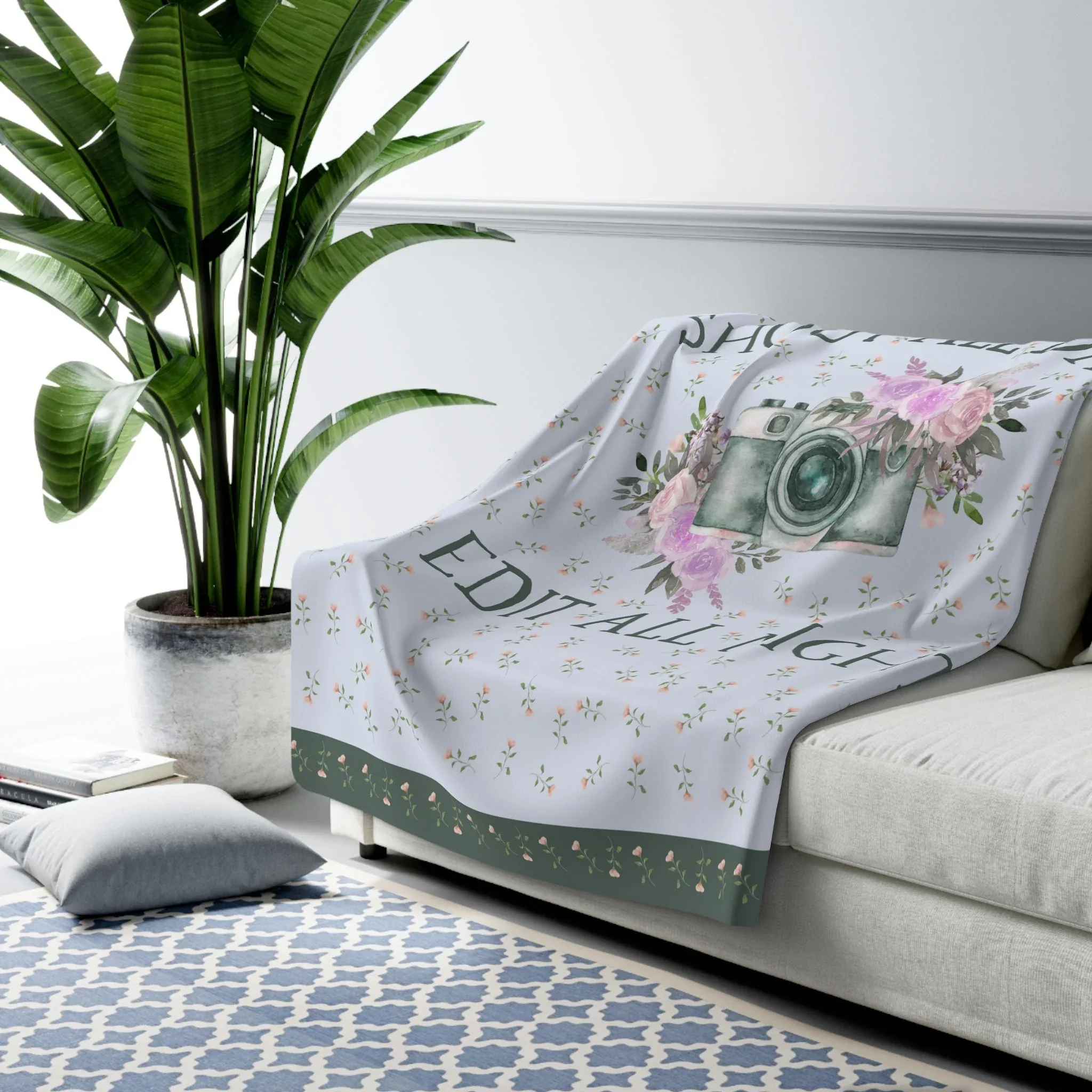 Shoot All Day, Edit All Night | Cozy Photographer Blanket for Her - Image 4