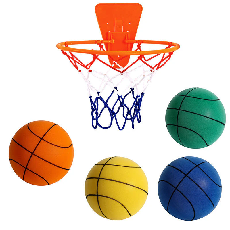 Silent High Density Foam Sports Ball Indoor Mute Basketball Soft Elastic Ball Children Sports Toy Games - Image 10