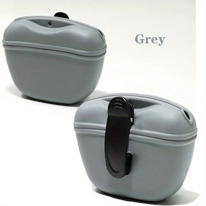 Silicone Dog Treat Bag – Waterproof Portable Training Pouch with Magnetic Clip - Image 10