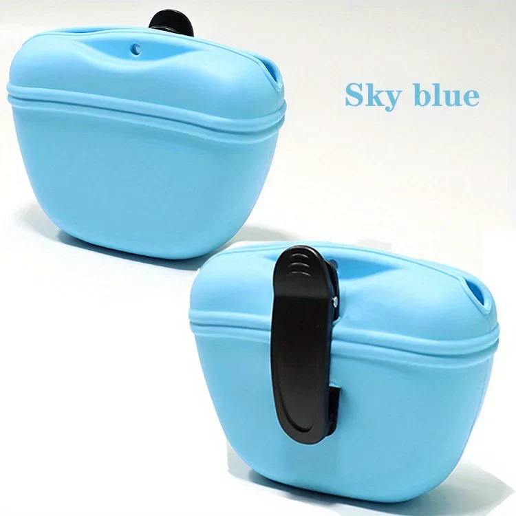 Silicone Dog Treat Bag – Waterproof Portable Training Pouch with Magnetic Clip - Image 8