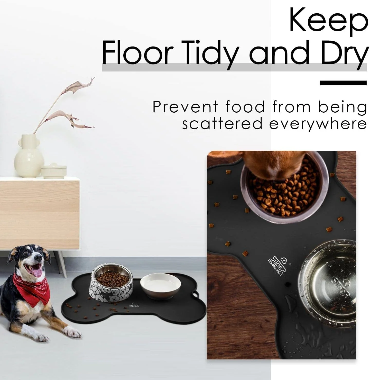 Silicone Non Spill Cat Feeding Mat Puppy Placemat Waterproof - Image 2
