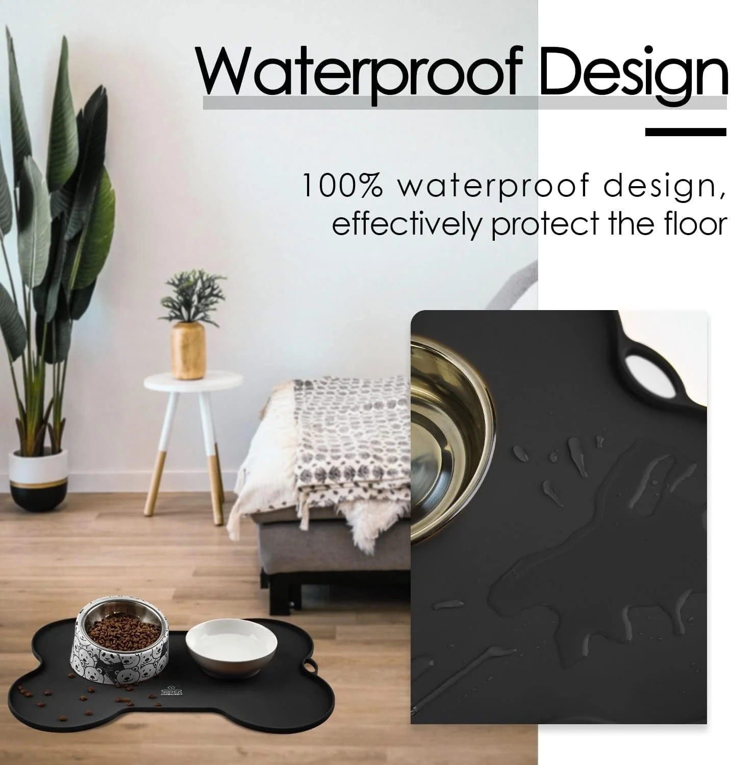 Silicone Non Spill Cat Feeding Mat Puppy Placemat Waterproof - Image 3