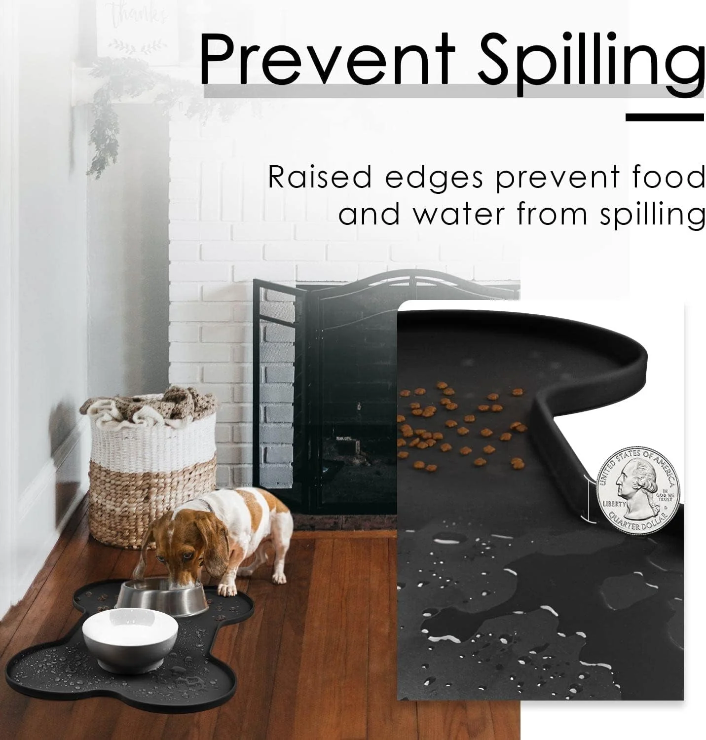 Silicone Non Spill Cat Feeding Mat Puppy Placemat Waterproof - Image 4