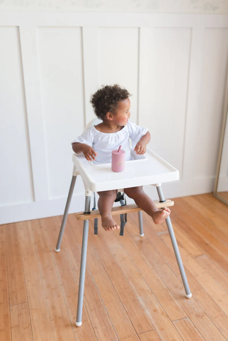 Silicone Straw Cup for Babies & Toddlers - 6oz Silicone Sippy Cup - Image 4