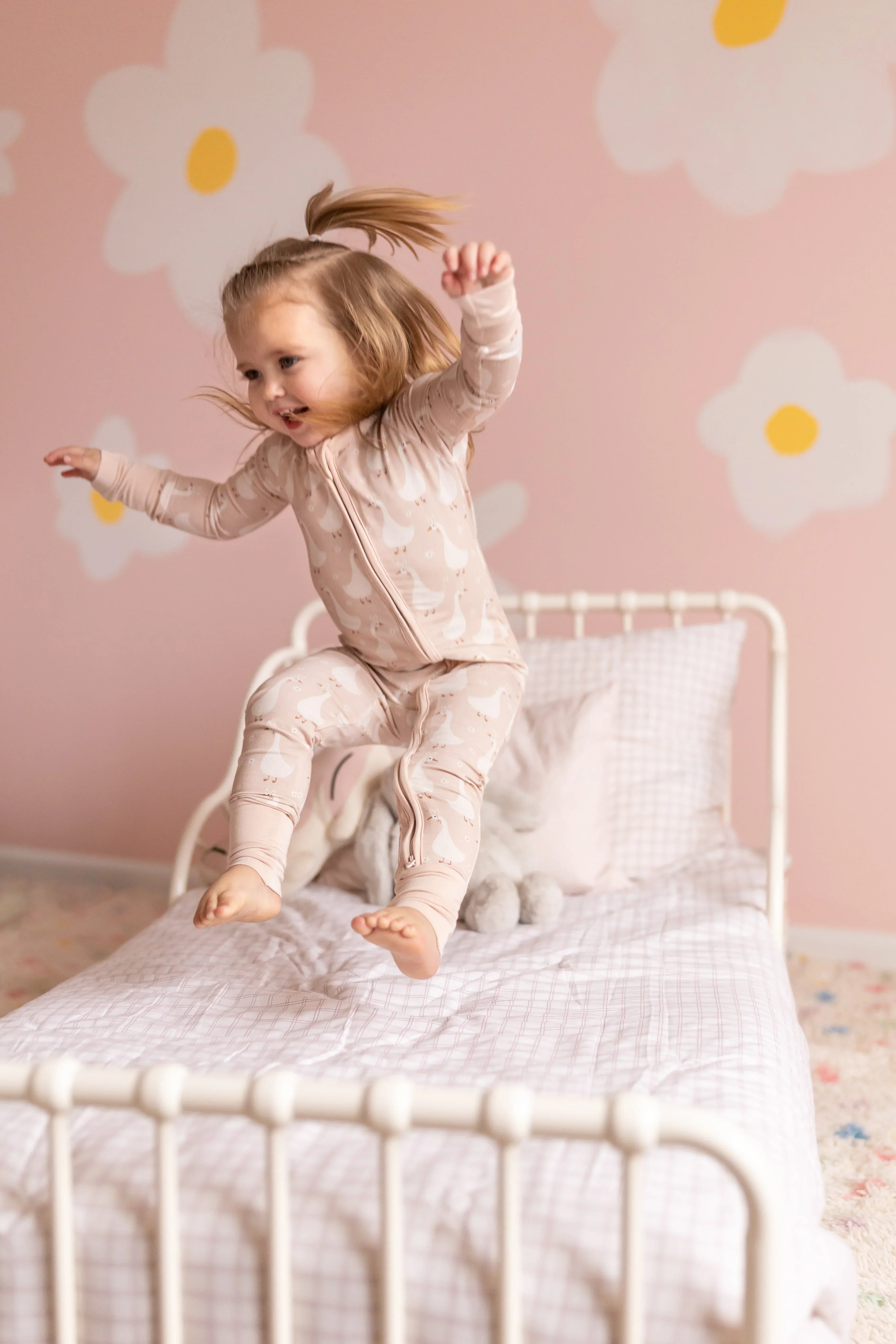 Silly Goose on the Loose Bamboo Zippy Romper - Image 10