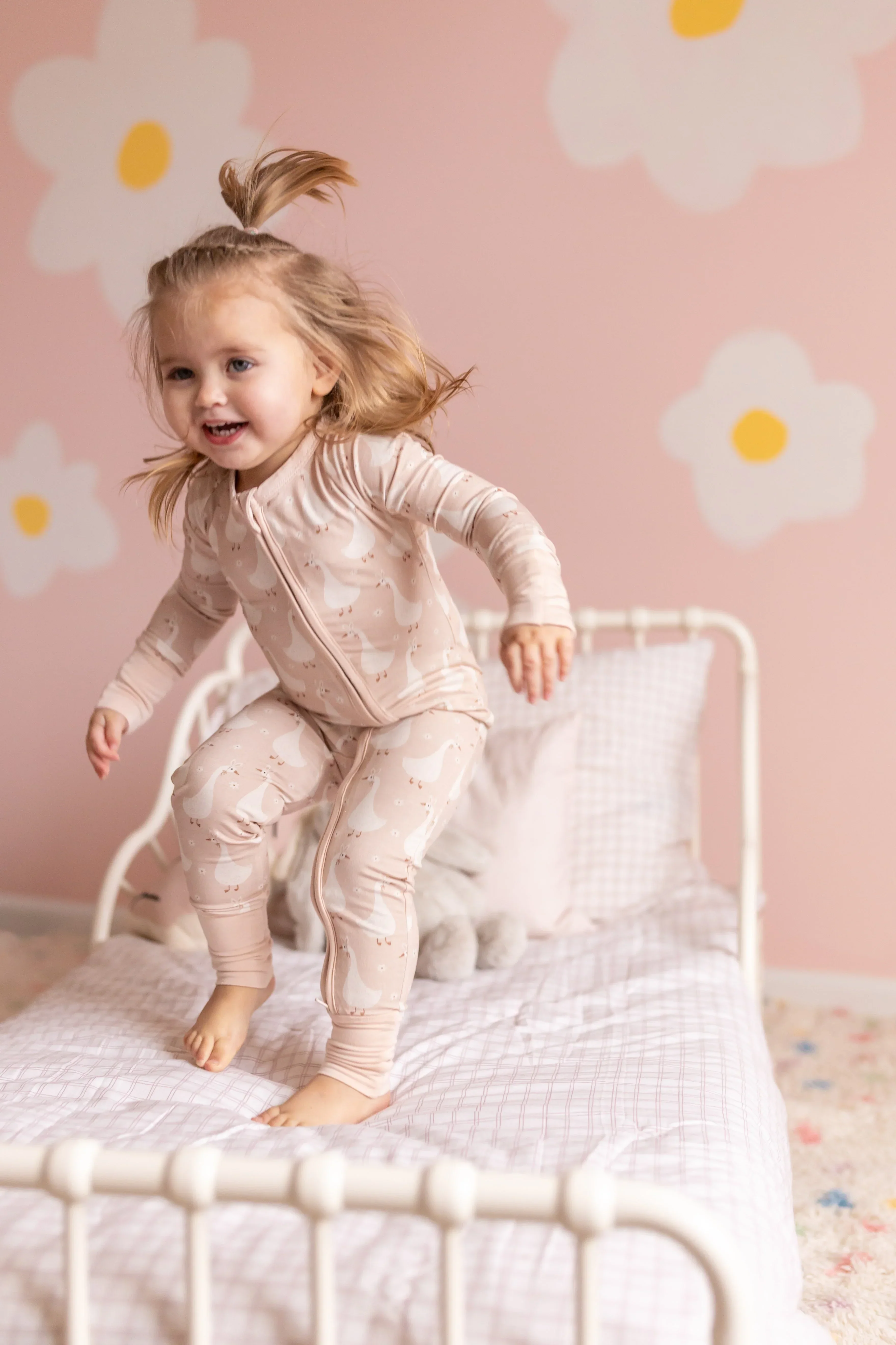 Silly Goose on the Loose Bamboo Zippy Romper - Image 12