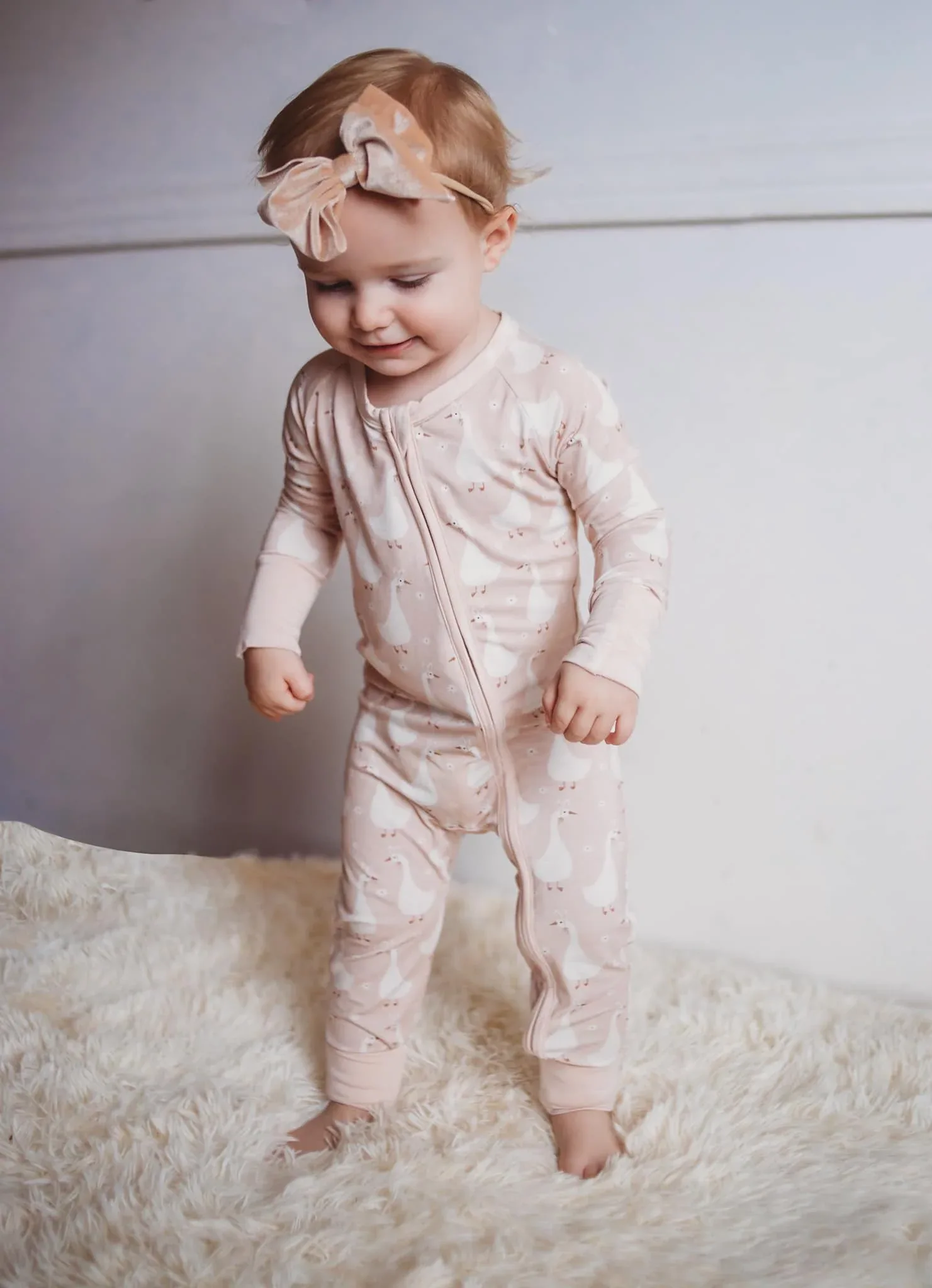 Silly Goose on the Loose Bamboo Zippy Romper - Image 24