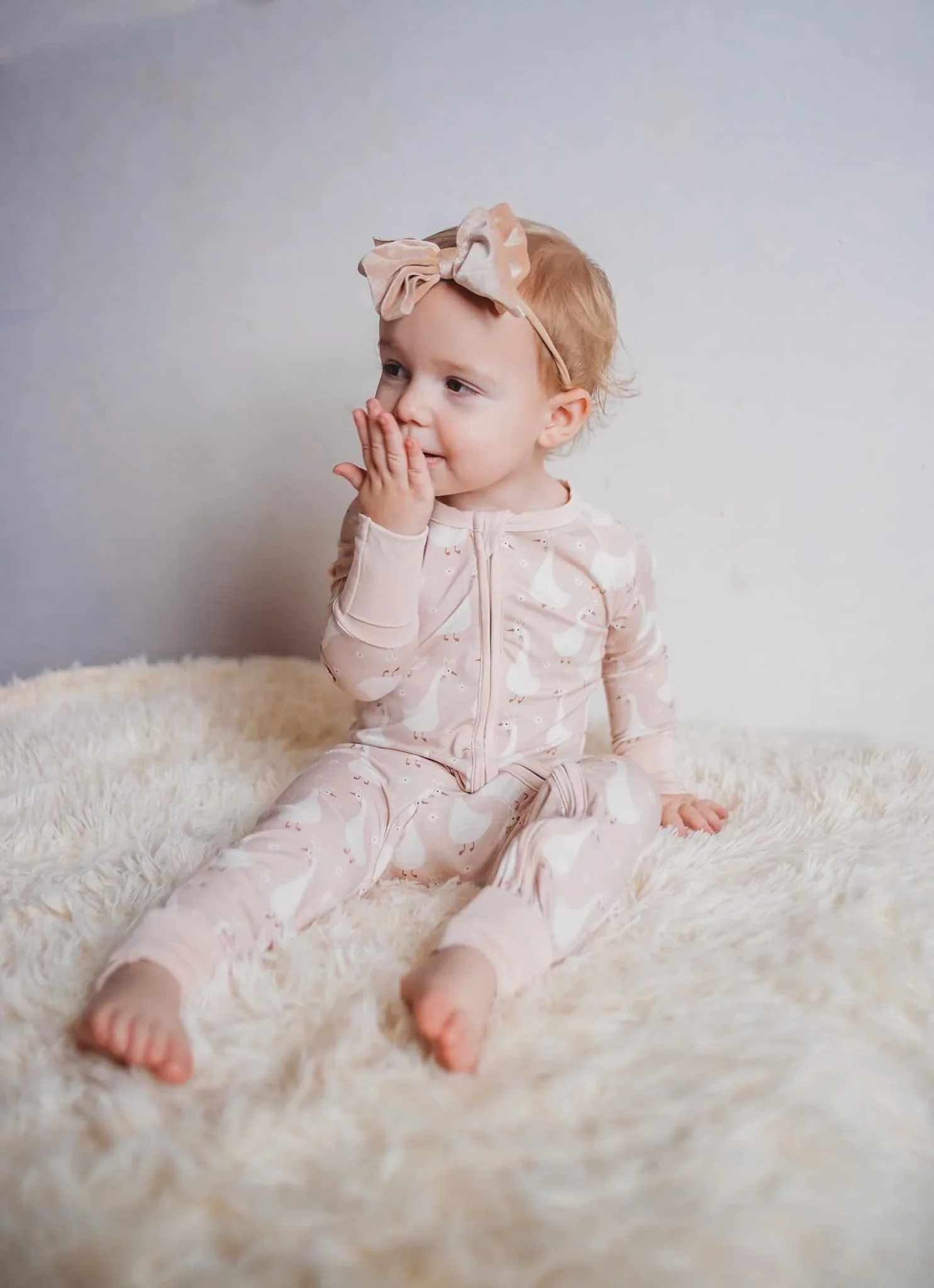 Silly Goose on the Loose Bamboo Zippy Romper - Image 25