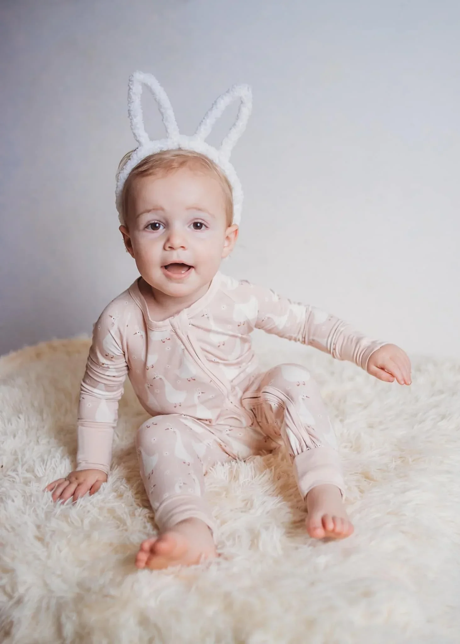 Silly Goose on the Loose Bamboo Zippy Romper - Image 28