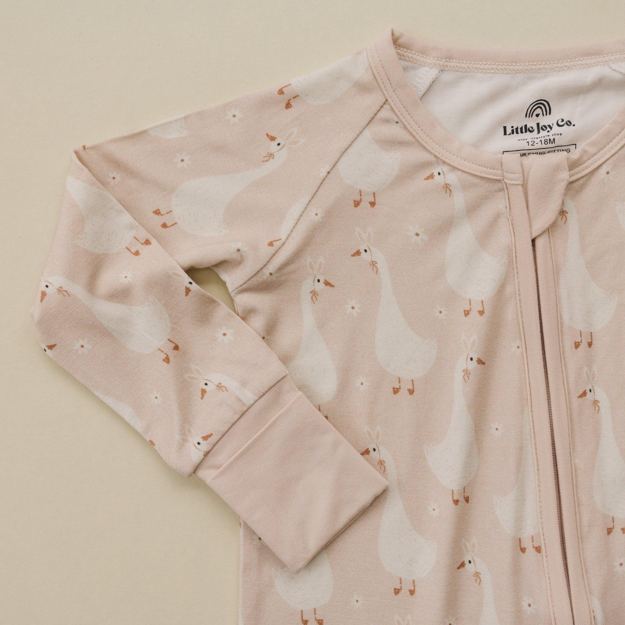 Silly Goose on the Loose Bamboo Zippy Romper - Image 3