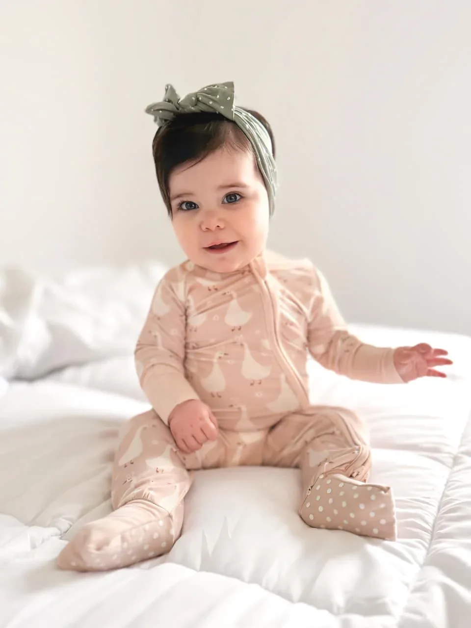 Silly Goose on the Loose Bamboo Zippy Romper - Image 30